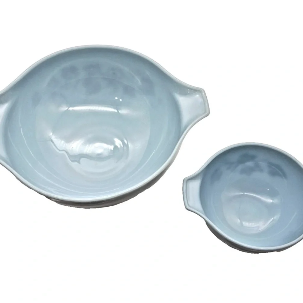 Vintage Pyrex Delphite Cinderella Nesting Bowls 444 & 441 Golden Grapes